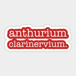 Anthurium Clarinervum Sticker